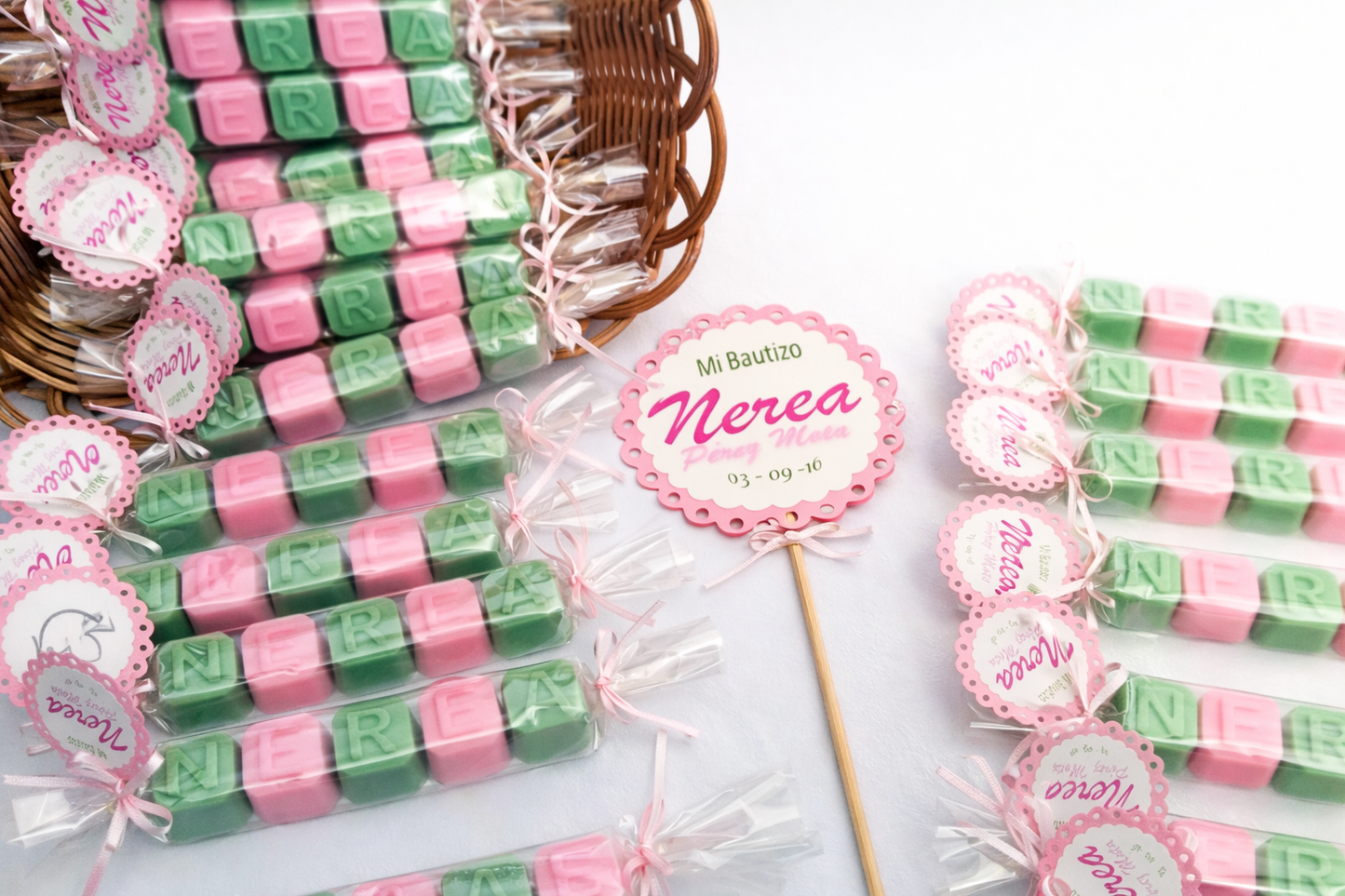 Jabones personalizados con nombre