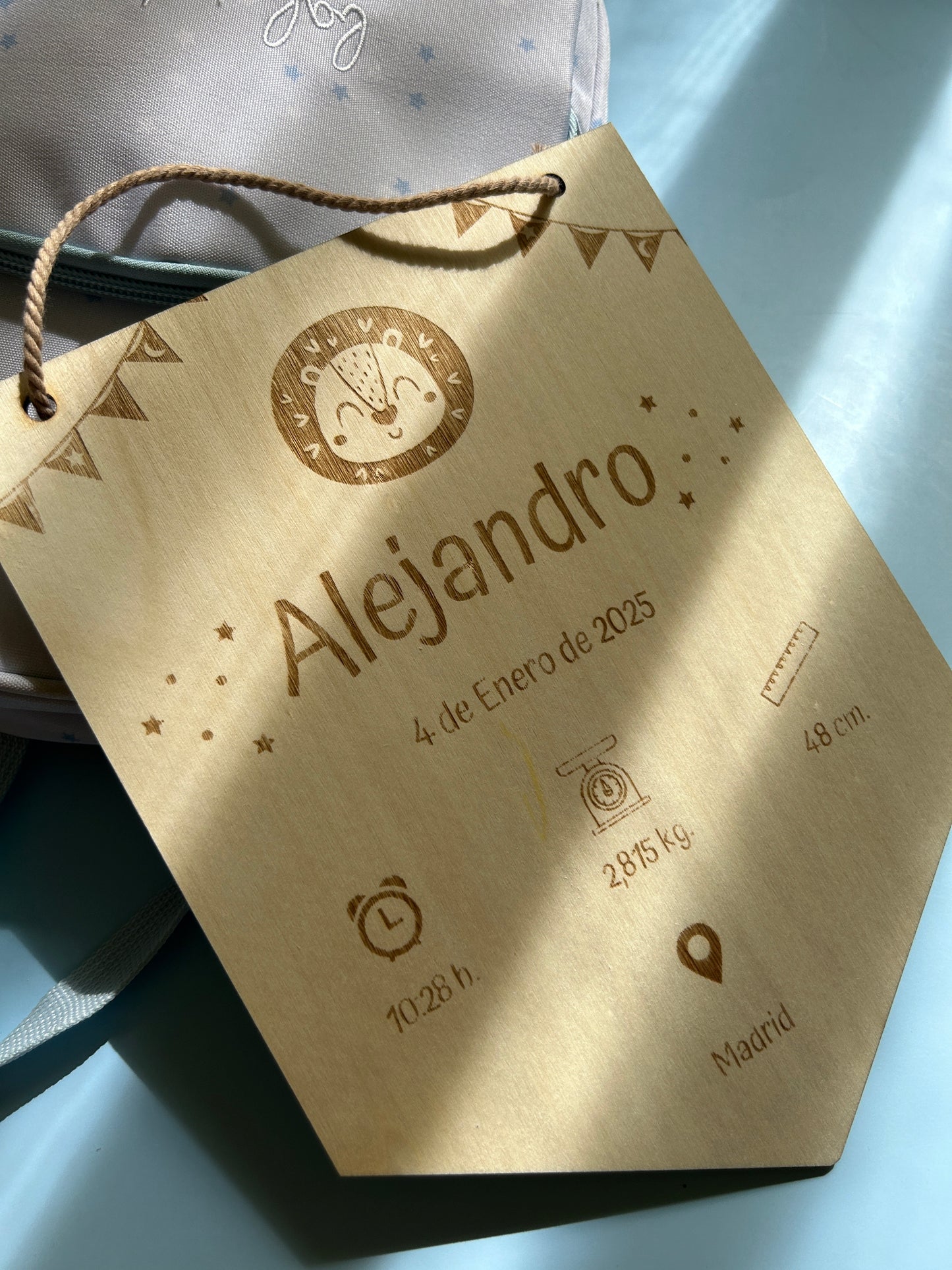 Natalicio Madera Personalizado