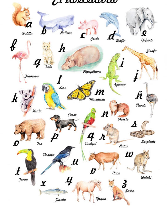 ABECEDARIO Infantil Animales