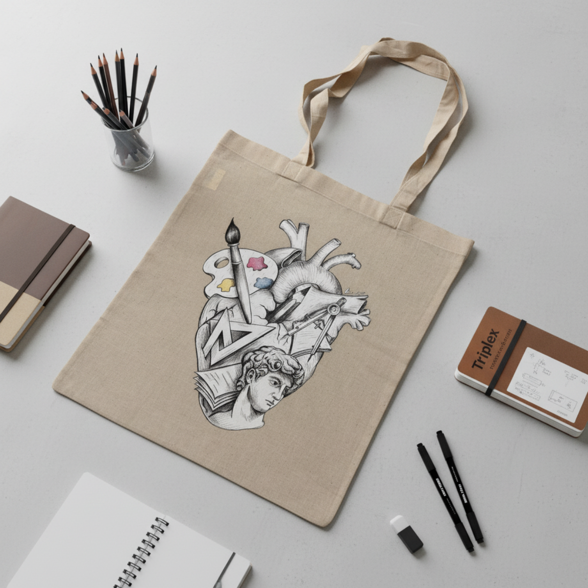Totebag Corazón Creativo