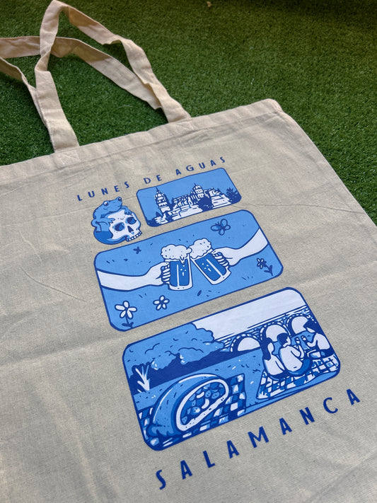 Totebag personalizada con ilustracion de lunes de aguas salamanca
